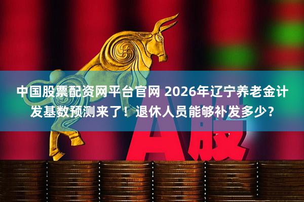 中国股票配资网平台官网 2026年辽宁养老金计发基数预测来了！退休人员能够补发多少？